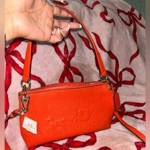 Coach Orange Crossbody Bag